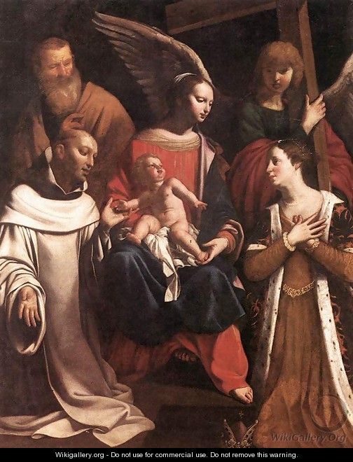 Holy Family with St Bruno and St Elisabeth - Guy Francois