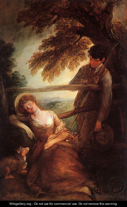 Haymaker and Sleeping Girl (Mushroom Girl) 1785 - Thomas Gainsborough