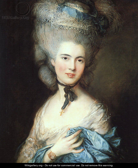 Portrait of a Lady in Blue 1777-79 - Thomas Gainsborough