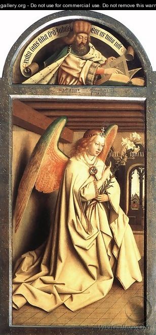 The Ghent Altarpiece- Prophet Micheas; Mary of the Annunciation 1432 - Jan Van Eyck