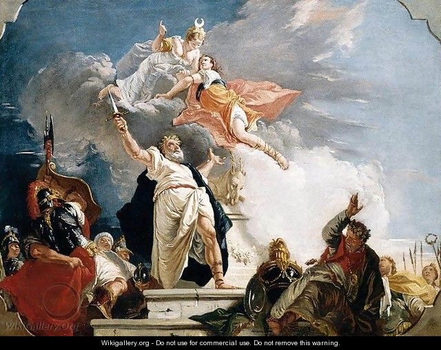 The Sacrifice of Iphigenia c. 1749 - Francesco Fontebasso
