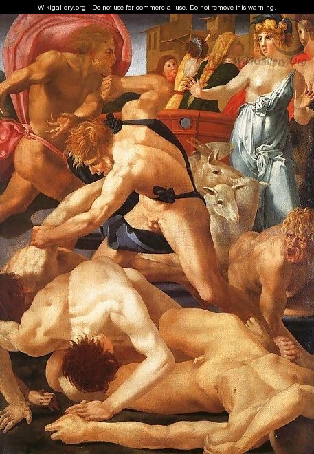 Moses defending the Daughters of Jethro 1523 - Rosso Fiorentino (Giovan Battista di Jacopo)