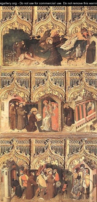 Scenes from the Life of St Francis 1440s - Nicolas Frances