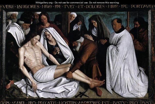 Pieta c. 1445, Panel - Jean Fouquet