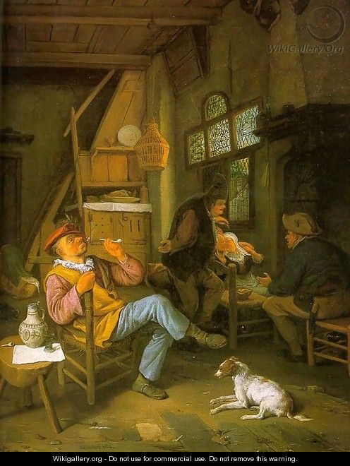 Pipe Smoker 1684 - Cornelis Dusart