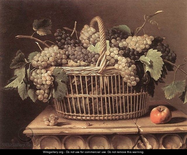 Basket of Grapes - Pierre Dupuys