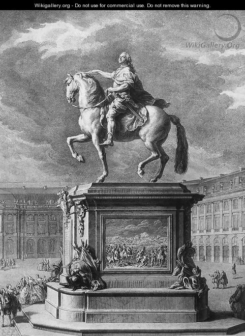 Equestrian Statue of Louis XV at Bordeaux - Nicolas-Gabriel Dupuis