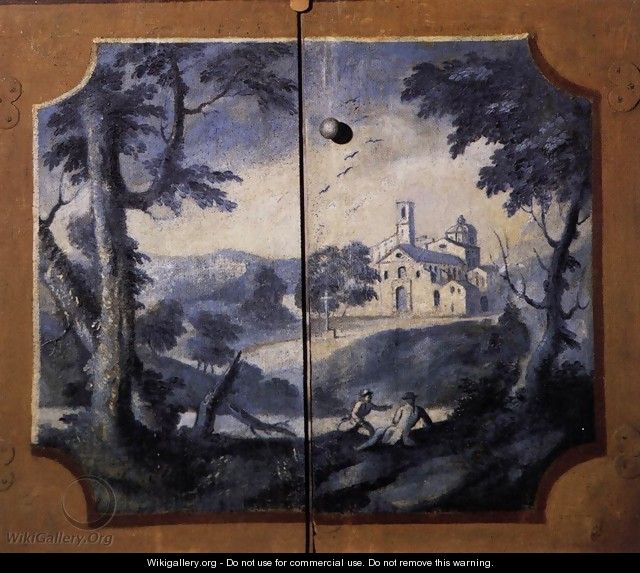 Landscape in Blue Monochrome 1780s - Joseph Siffrein Duplessis