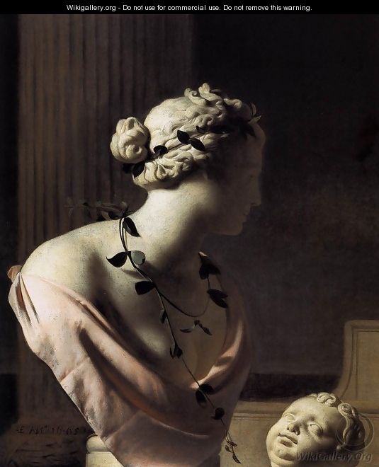 Still-Life with a Bust of Venus 1665 - Caesar Van Everdingen