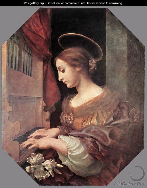 St Cecilia at the Organ 1671 - Carlo Dolci