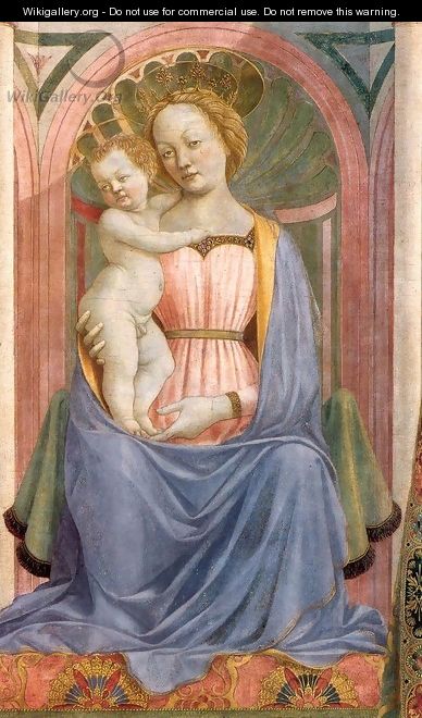 The Madonna and Child with Saints (detail 2) c. 1445 - Domenico Veneziano