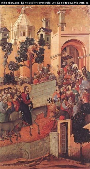 Entry into Jerusalem 1308-11 - Duccio Di Buoninsegna