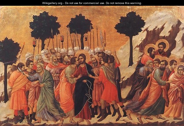 Christ Taken Prisoner 1308-11 - Duccio Di Buoninsegna