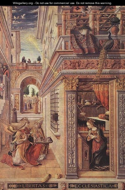 Annunciation with St Emidius 1486 - Carlo Crivelli