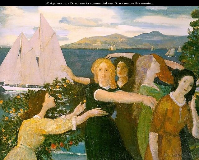 Across the Harbor 1908 - Arthur Bowen Davies