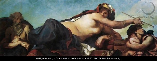 Justice (detail 2) 1833-37 - Eugene Delacroix