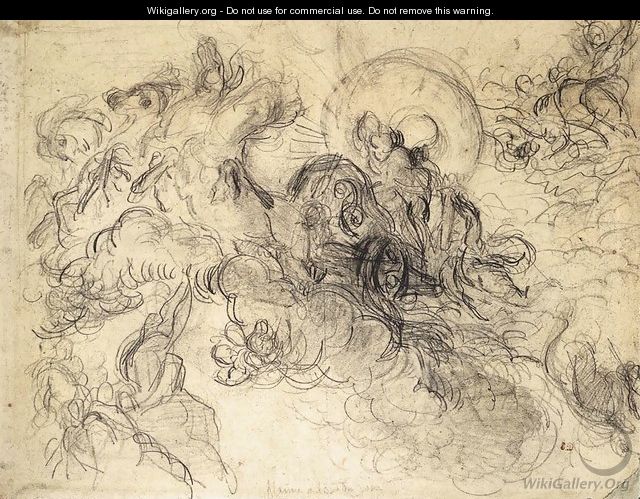 Apollo Slays Python c. 1850 - Eugene Delacroix