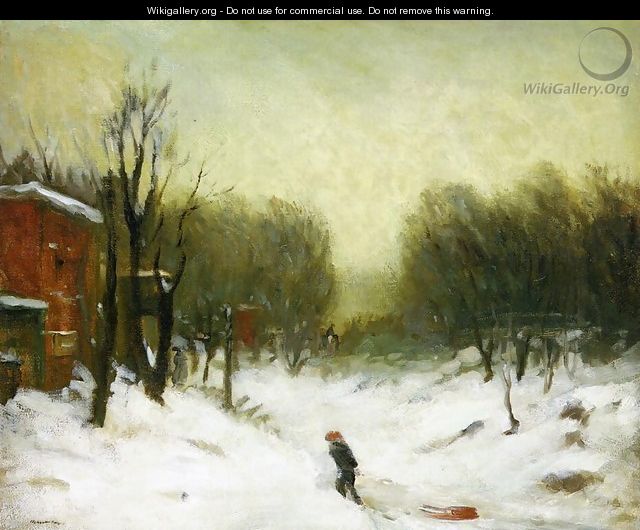 Seventh Avenue In The Snow - Robert Henri