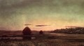 Marsh Scene Sunset Sketch - Martin Johnson Heade