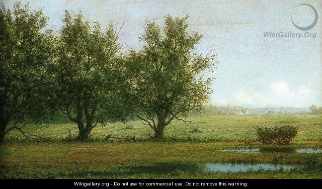 Landscape With Hay Wagon - Martin Johnson Heade