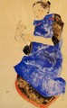 Girl In A Blue Apron - Egon Schiele