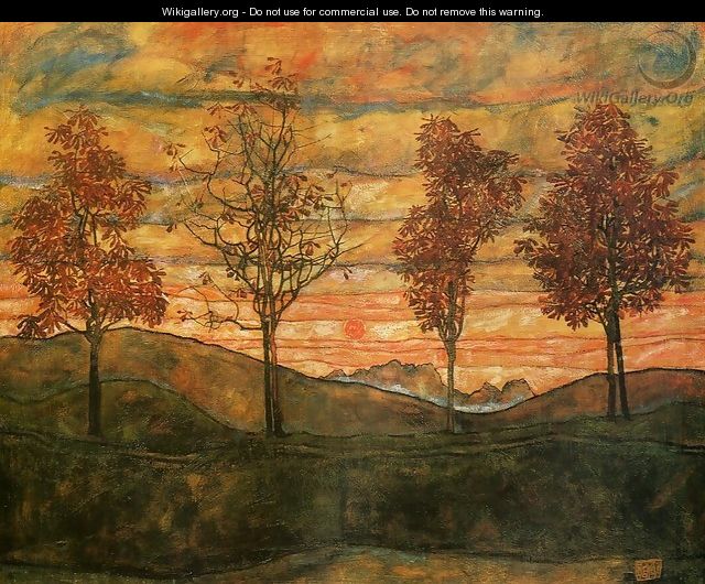 Four Trees - Egon Schiele