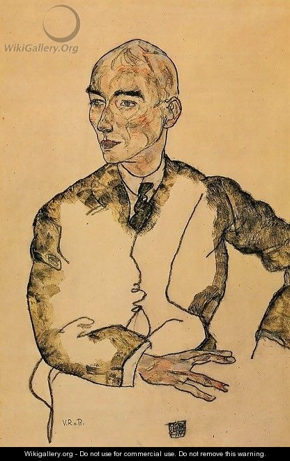 Portrait Of Dr Viktor Ritter Von Bauer - Egon Schiele