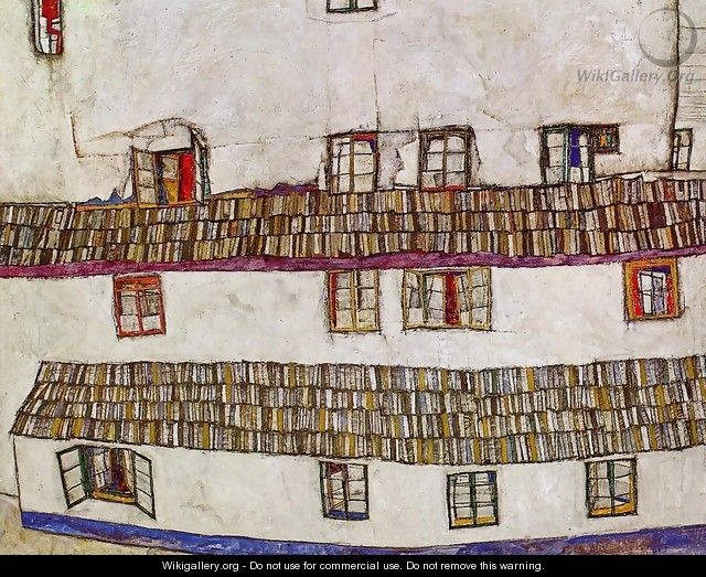 Windows Aka Facade Of A House - Egon Schiele