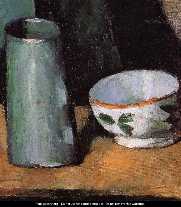 Still Life Bowl And Milk Jug - Paul Cezanne