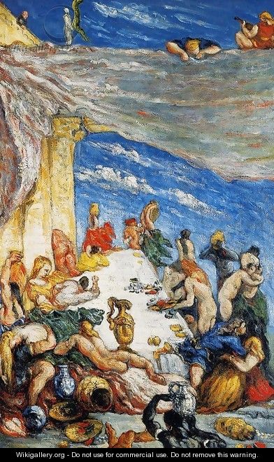 The Feast Aka The Banquet Of Nebuchadnezzar - Paul Cezanne