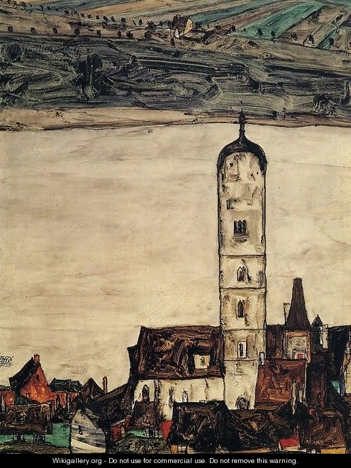 Church In Stein On The Danube - Egon Schiele