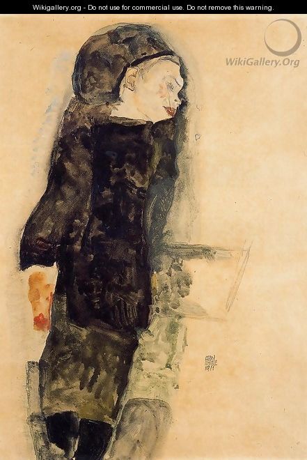 Child In Black - Egon Schiele