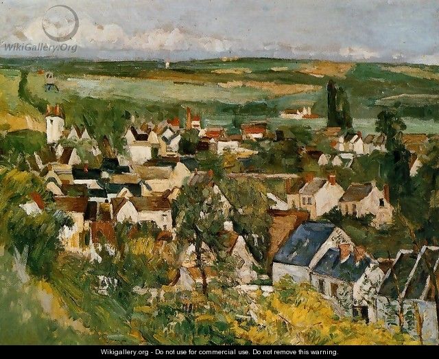 View Of Auvers Sur Oise - Paul Cezanne