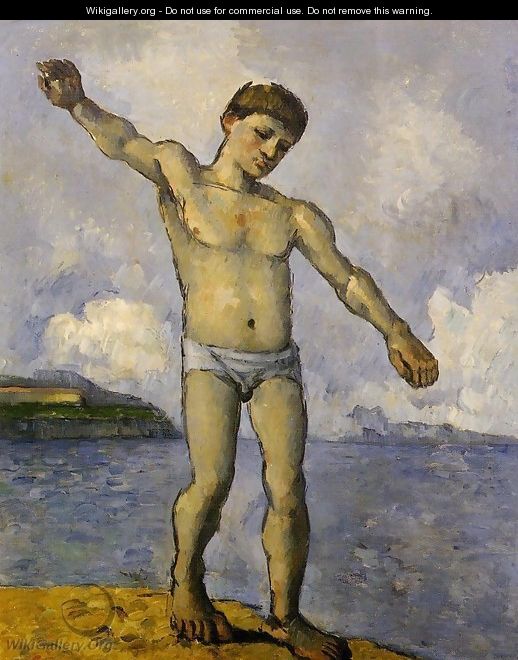 Bather With Outstreched Arms - Paul Cezanne