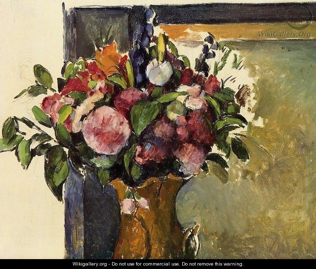 Flowers In A Vase2 - Paul Cezanne