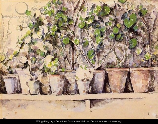 Flowerpots - Paul Cezanne