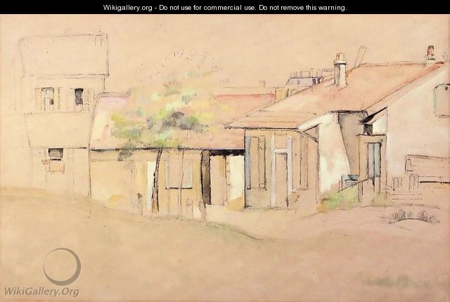 Cottaages - Paul Cezanne