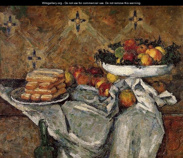 Compotier And Plate Of Biscuits - Paul Cezanne