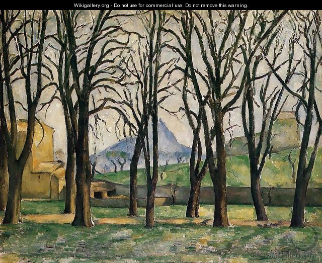Chestnut Trees At The Jas De Bouffan - Paul Cezanne