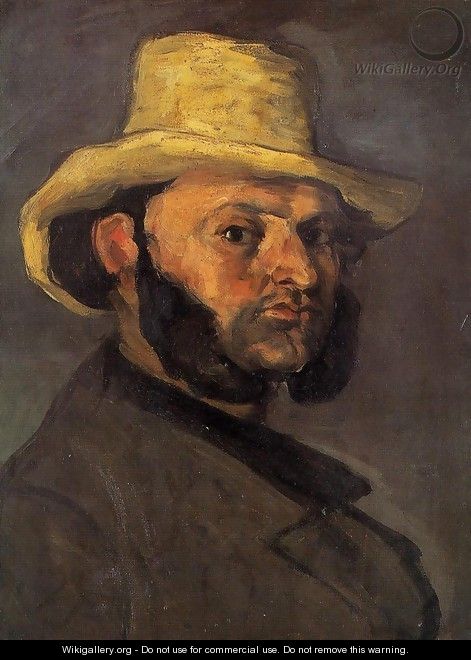 Man In A Straw Hat - Paul Cezanne