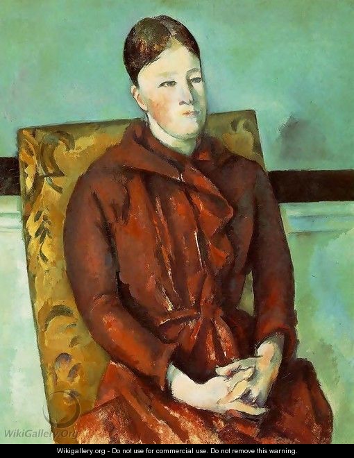 Madame Cezanne In A Yellow Chair3 - Paul Cezanne