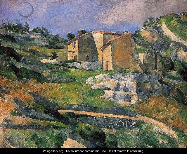 Houses In Provence The Riaux Valley Near L Estaque - Paul Cezanne