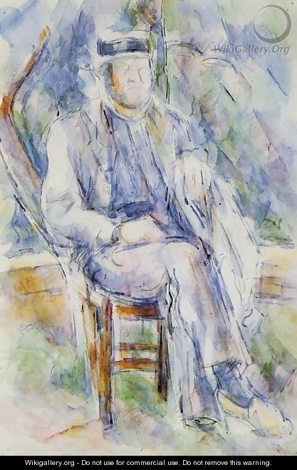 Peasant In A Straw Hat - Paul Cezanne