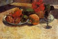 Still Life With Mangoes And Hisbiscus - Paul Gauguin