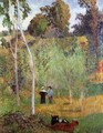 Shepherd And Shepherdess In A Meadow - Paul Gauguin