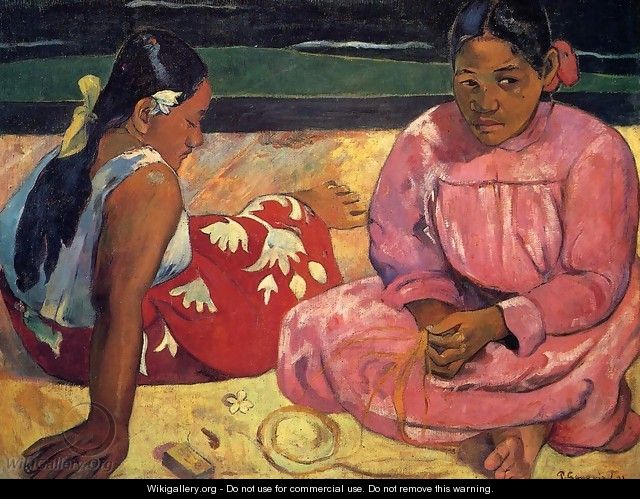 Two Women On The Beach - Paul Gauguin
