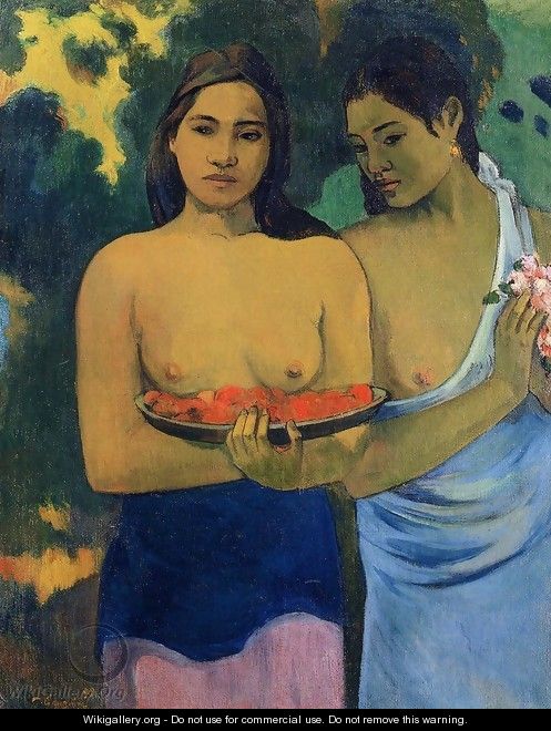 Two Tahitian Women - Paul Gauguin
