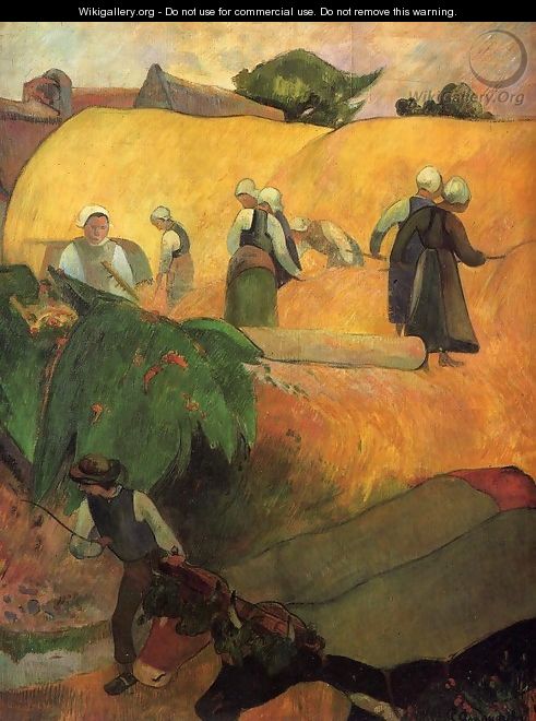 Haymaking In Brittany - Paul Gauguin