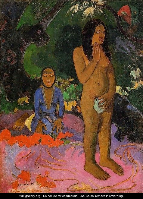 Parau Na Te Varua Ino Aka Words Of The Devil - Paul Gauguin