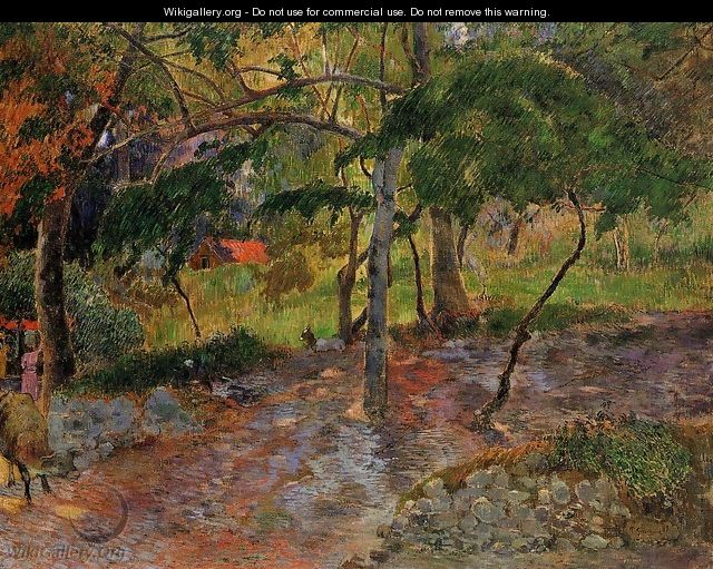 River Under The Trees Martinique - Paul Gauguin